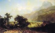 Albert Bierstadt Lake Lucerne, Switzerland China oil painting reproduction